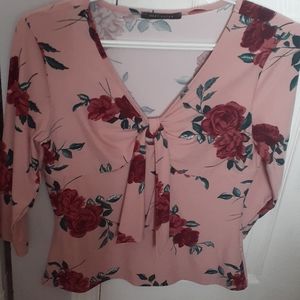 Floral long sleeve shirt